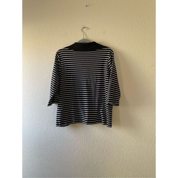 Lauren Ralph‎ Lauren nautical crest patch polo 3/4 sleeve size 2x - Picture 3 of 5